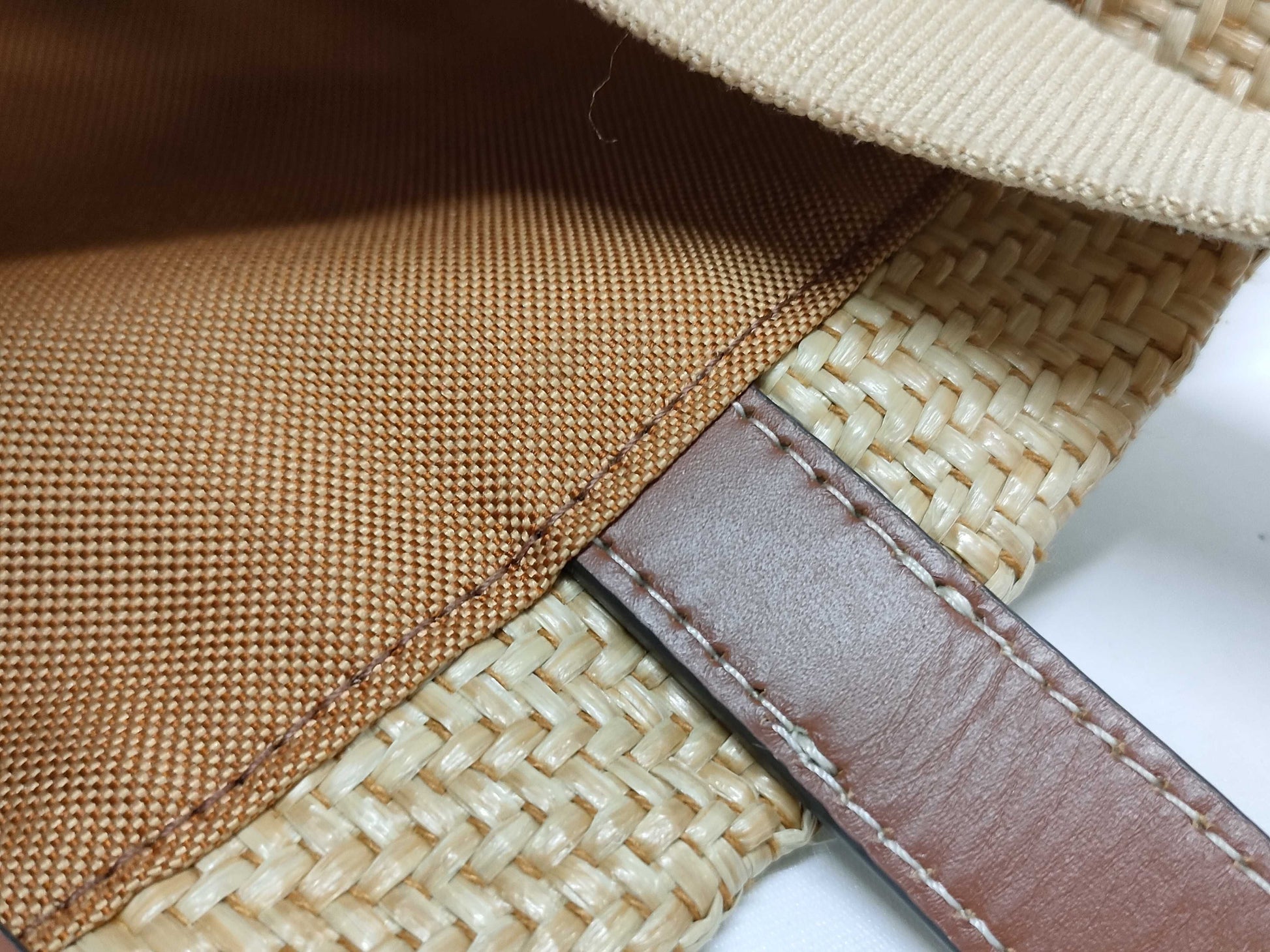 Cole Haan Straw Tote 2-Way Shoulder Bag