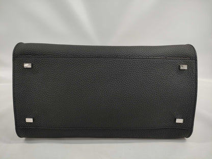 The Row Soft Margaux 12 Black Handbag