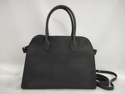 The Row Soft Margaux 12 Black Handbag