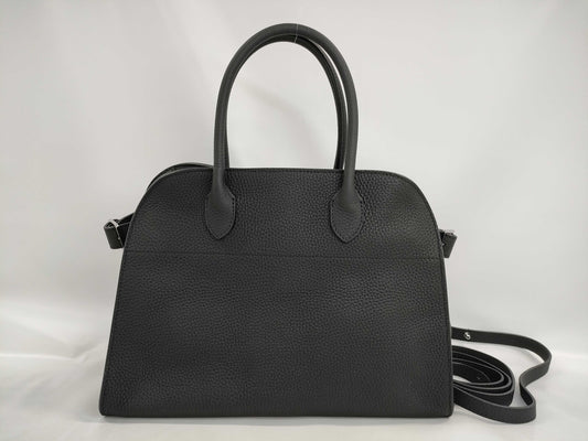 The Row Soft Margaux 12 Black Handbag