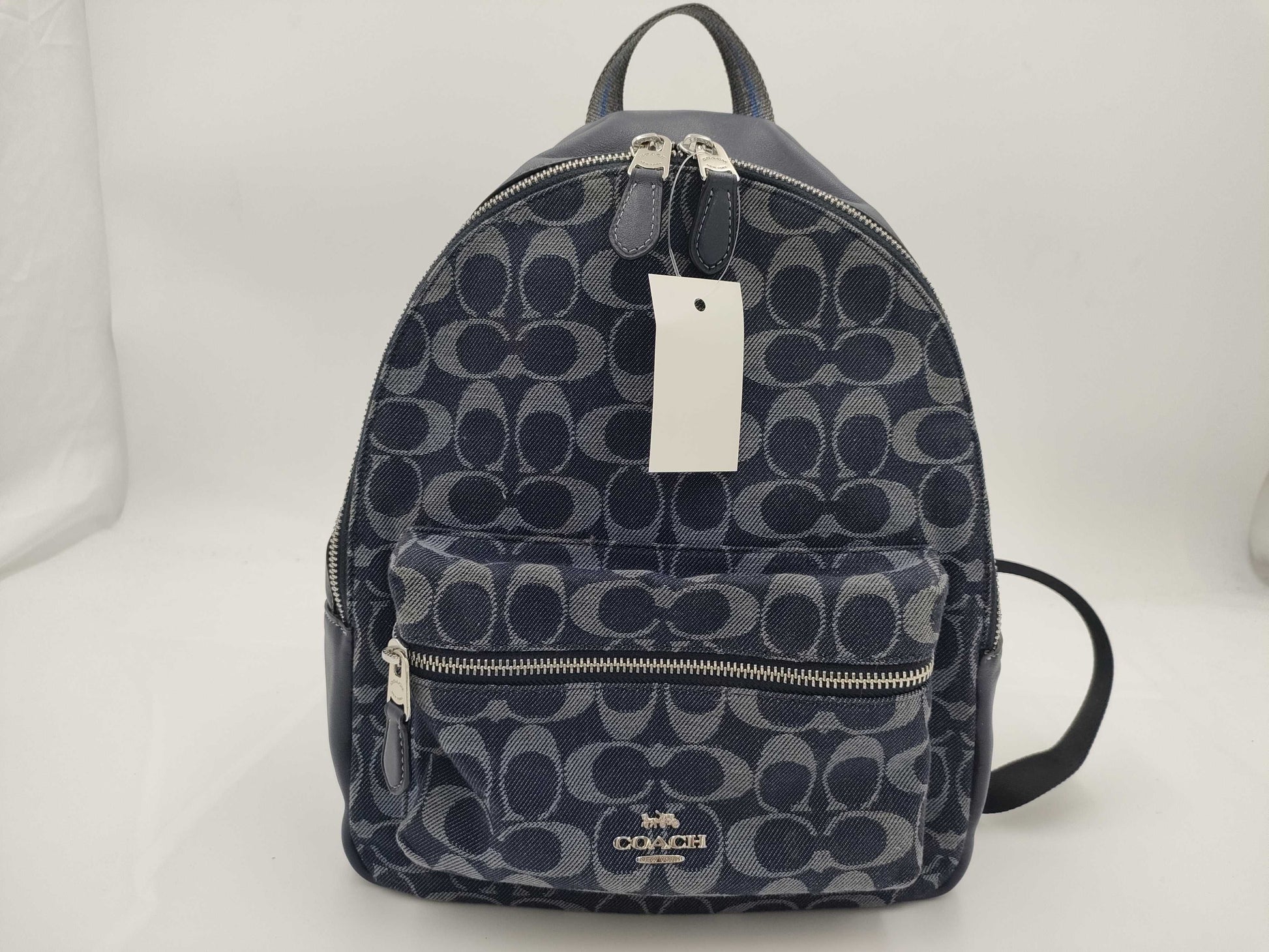 COACH denim F39896 backpack