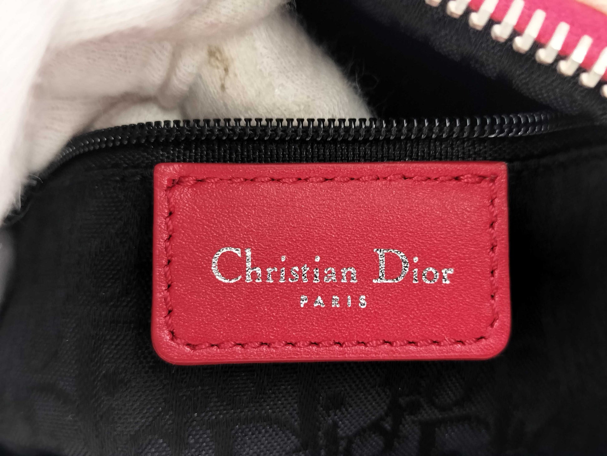 Dior Trotter Hardcore Mini Boston Bag, White and Red