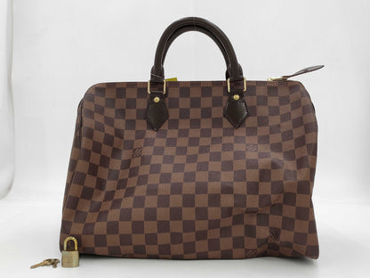 LOUIS VUITTON Damier N41523 Speedy 35 Boston Bag