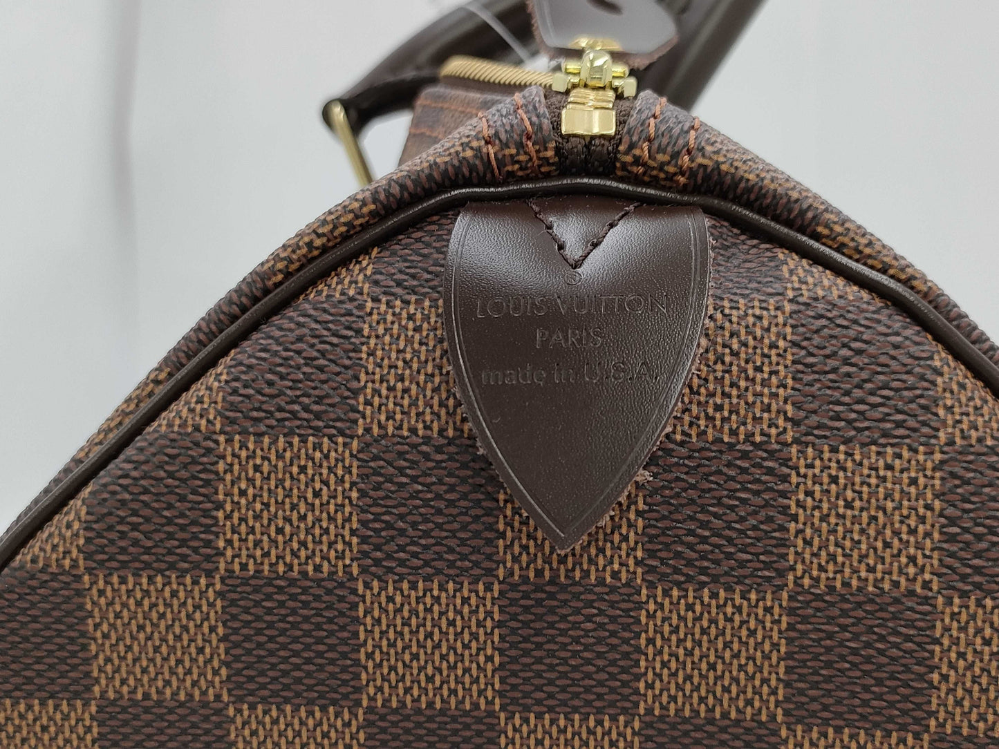 LOUIS VUITTON Damier N41523 Speedy 35 Boston Bag