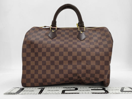 LOUIS VUITTON Damier N41523 Speedy 35 Boston Bag