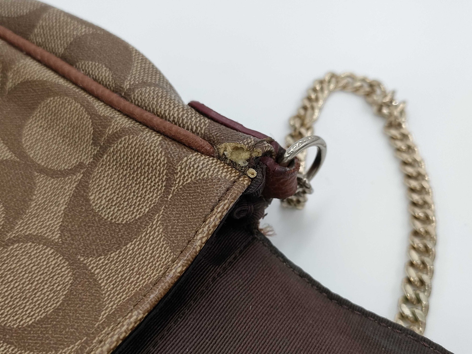 COACH Signature Shoulder Tote Bag 