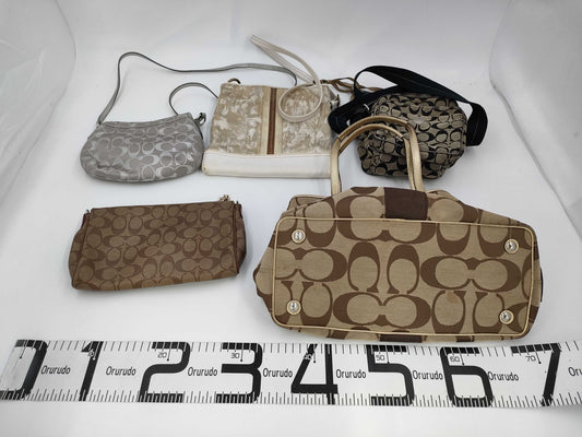 COACH Signature Shoulder Tote Bag 