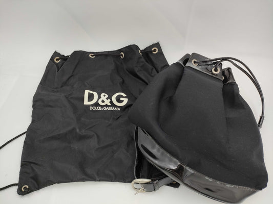 GUCCI Bamboo Patent Leather Suede Crossbody Bag/Dolce & Gabbana Backpack