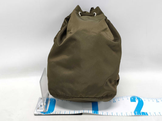 PRADA Nylon Pouch Khaki MV369 Pouch