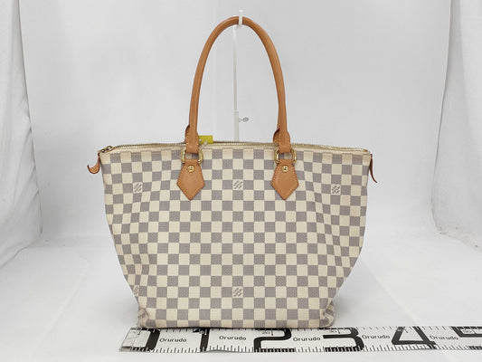 LOUIS VUITTON Damier Azur Saleya MM Tote Bag