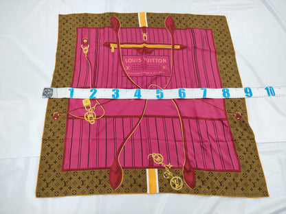 LOUIS VUITTON Monogram Pink Scarf