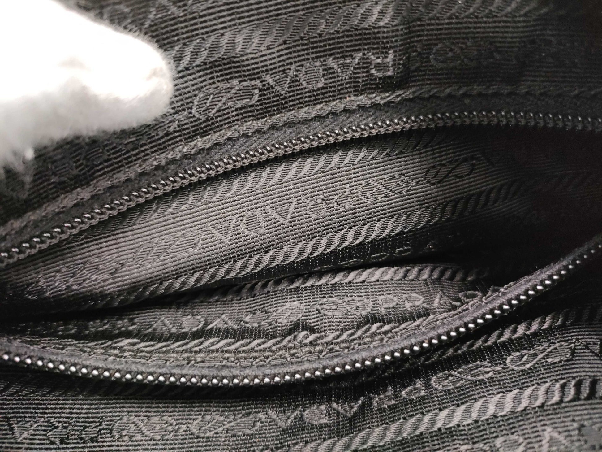 PRADA nylon shoulder bag, black