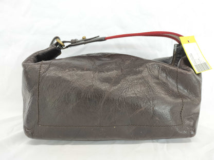 BALLY Leather Canvas Handbag Shoulder Bag