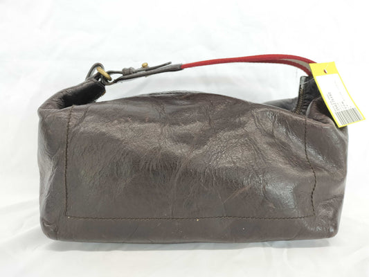 BALLY Leather Canvas Handbag Shoulder Bag