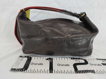 BALLY Leather Canvas Handbag Shoulder Bag
