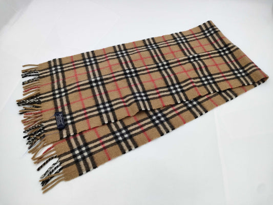 BURBERRY London Nova Check 100% Cashmere Scarf