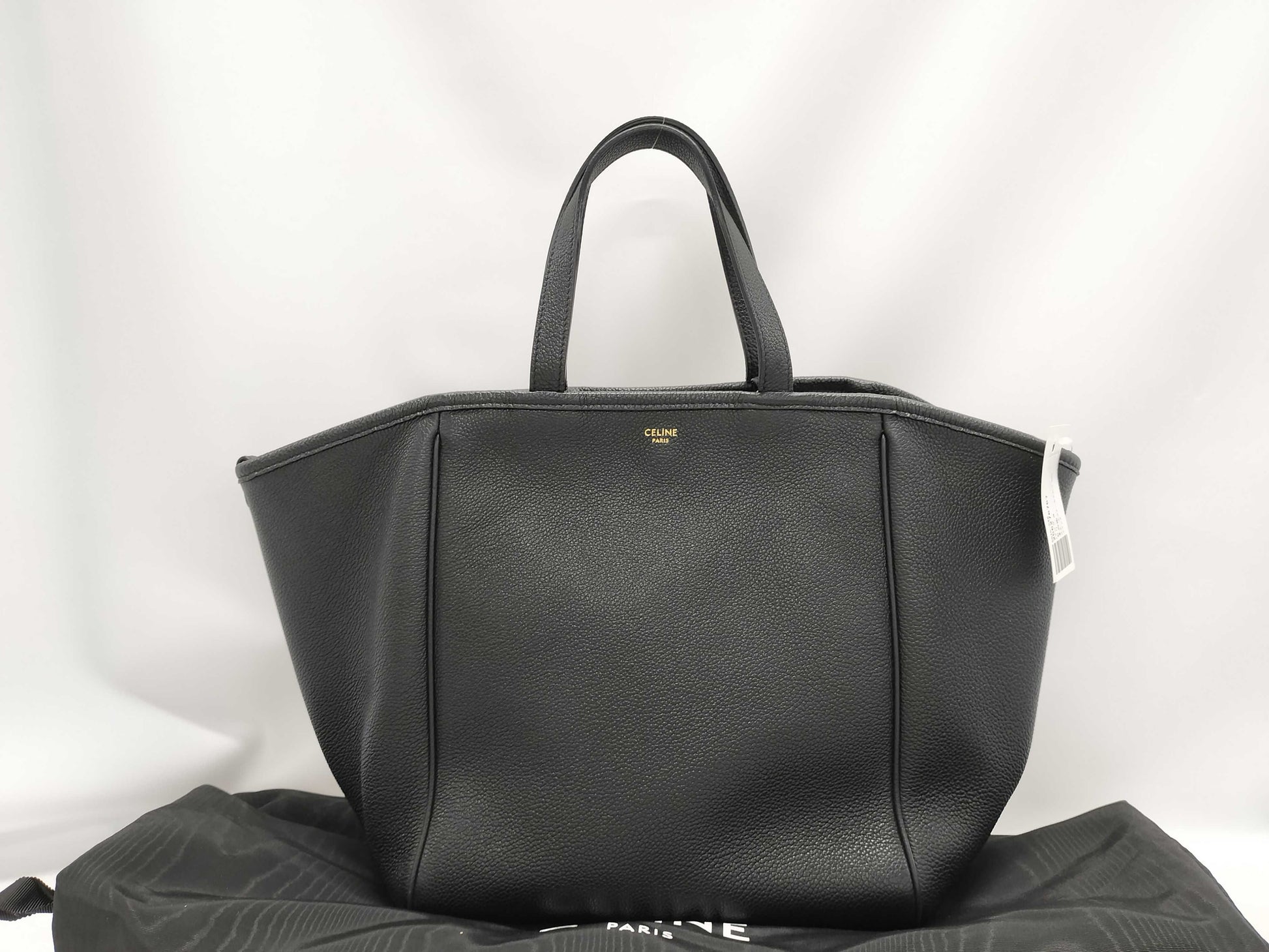CELINE Small Fold Cabas 2-way Black Handbag