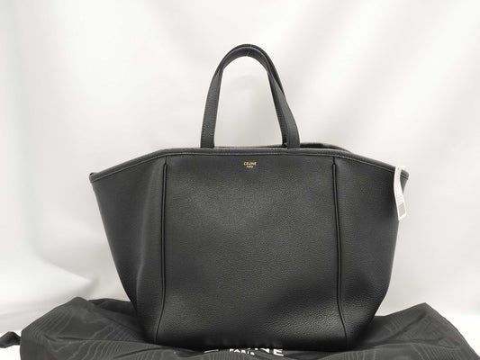 CELINE Small Fold Cabas 2-way Black Handbag