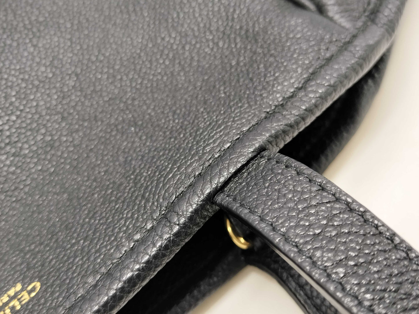 CELINE Small Fold Cabas 2-way Black Handbag
