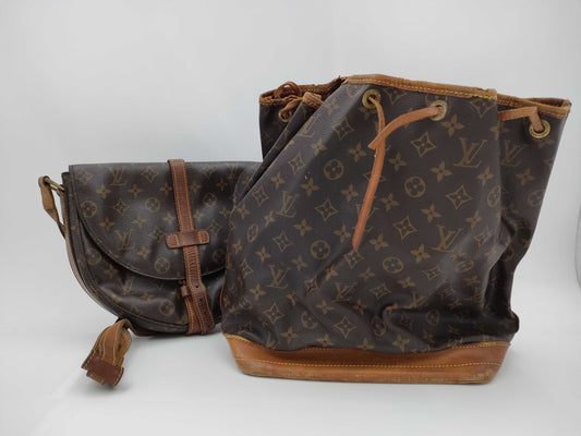 LOUIS VUITTON Monogram M40647 Chantilly GM/Noe Shoulder Bag 