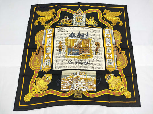 HERMES Carre Music Scarf