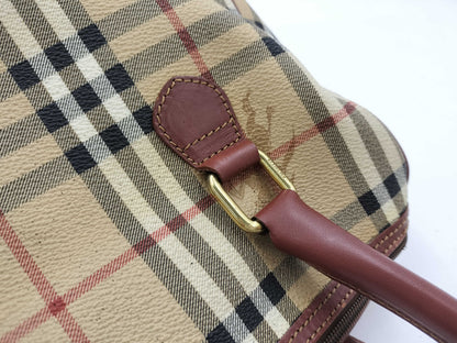 BURBERRY Nova Check PVC Handbag Mini Boston Bag