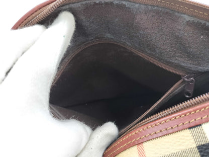 BURBERRY Nova Check PVC Handbag Mini Boston Bag