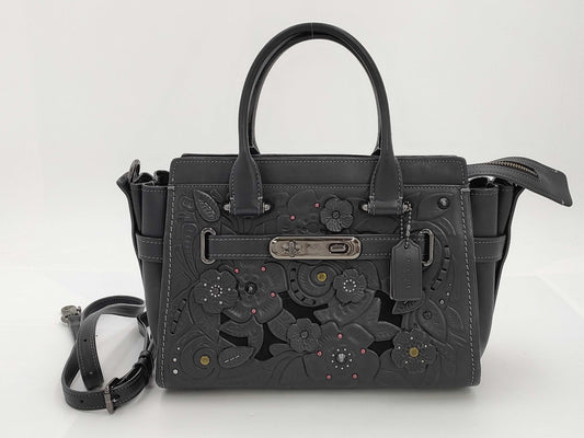 COACH Swagger with Tea Rose Handbag