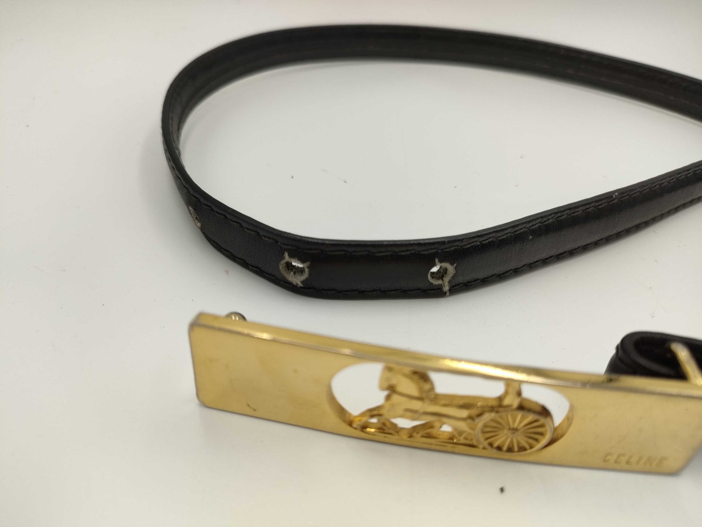 CELINE Carriage Hardware/Triomph 3-Piece Belt