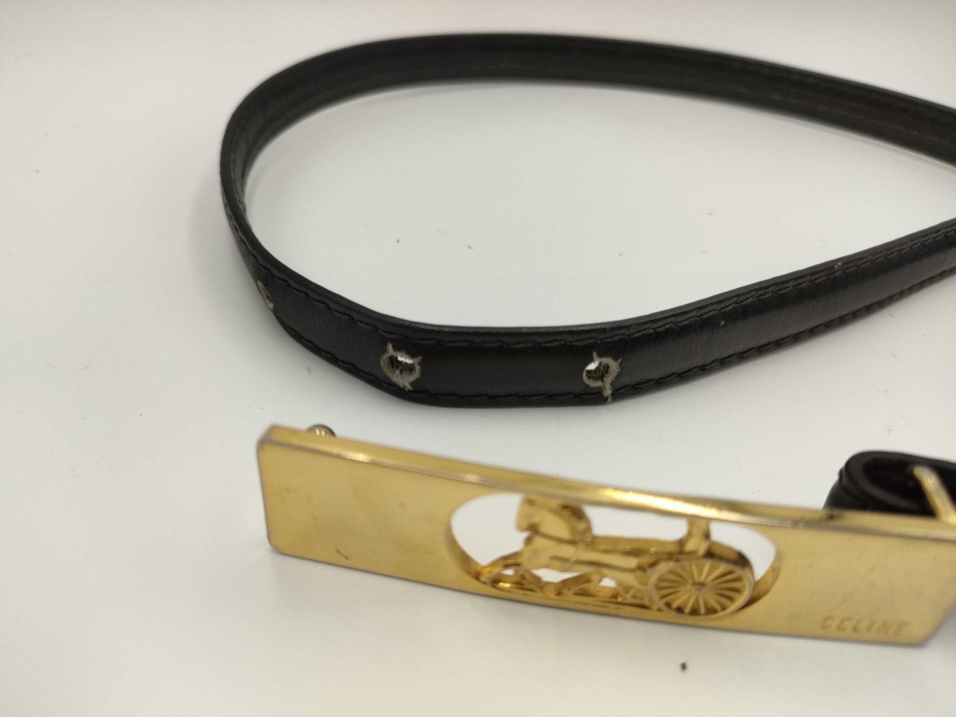 CELINE Carriage Hardware/Triomph 3-Piece Belt
