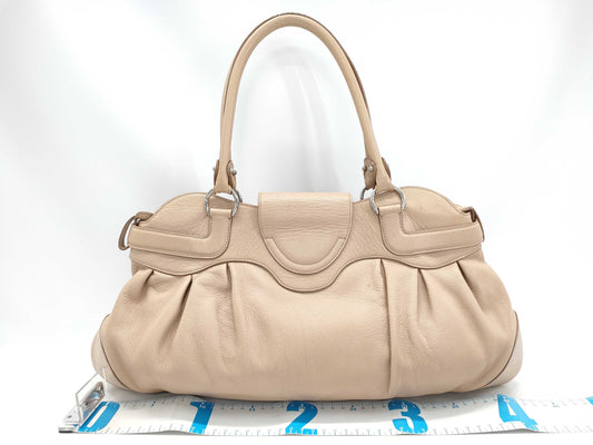 Salvatore Ferragamo Gancini Leather Handbag