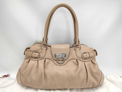 Salvatore Ferragamo Gancini Leather Handbag