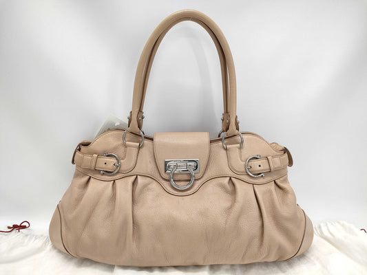 Salvatore Ferragamo Gancini Leather Handbag