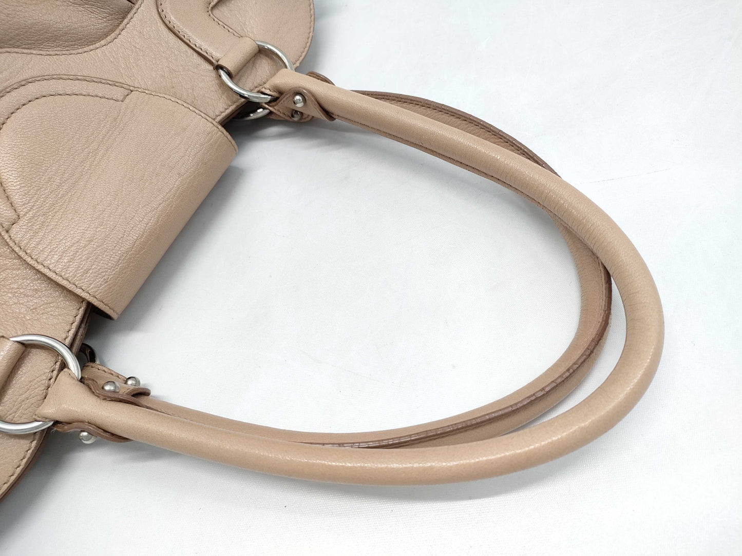 Salvatore Ferragamo Gancini Leather Handbag