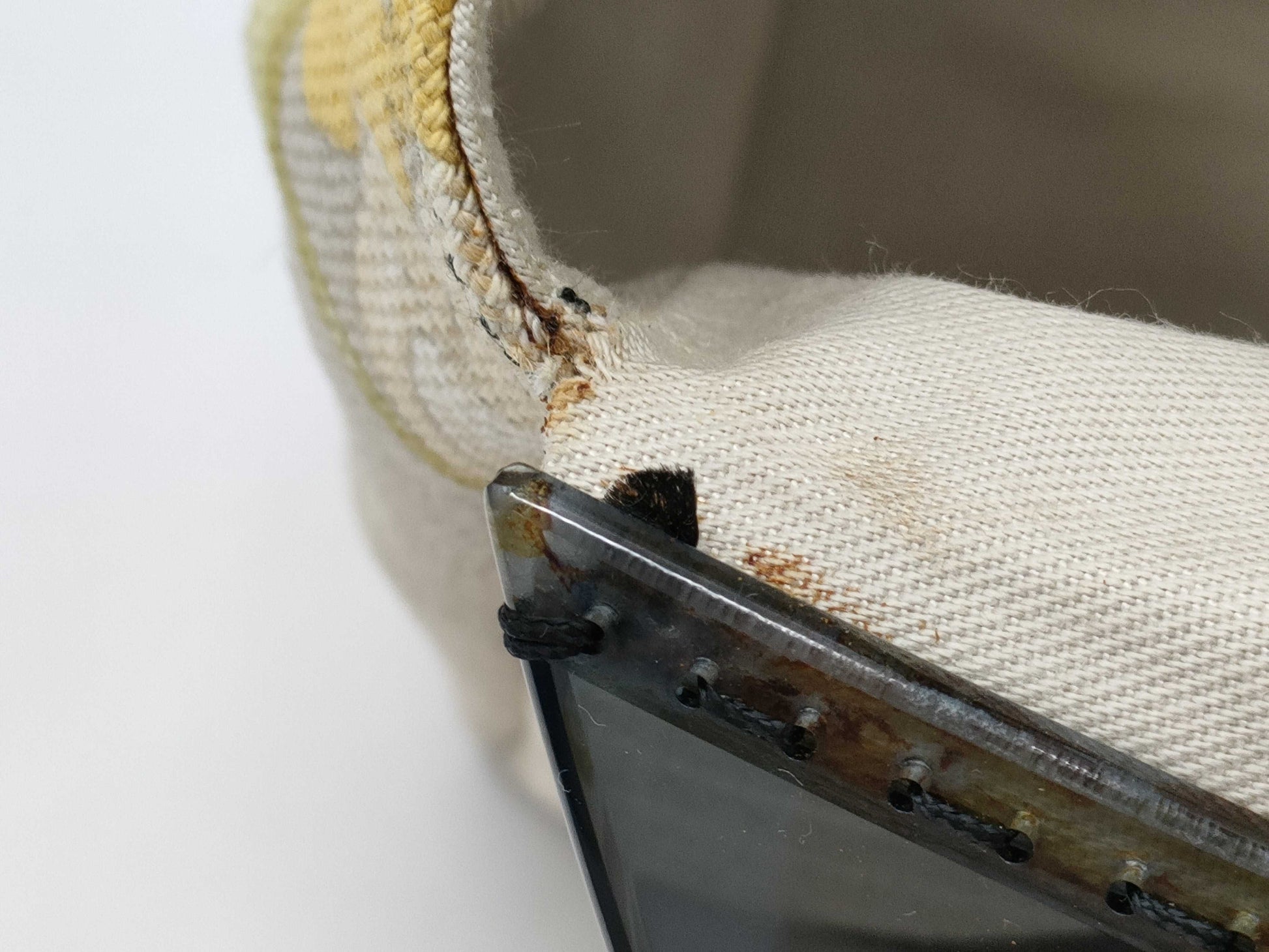 Salvatore Ferragamo Gancini Canvas and Leather Handbag