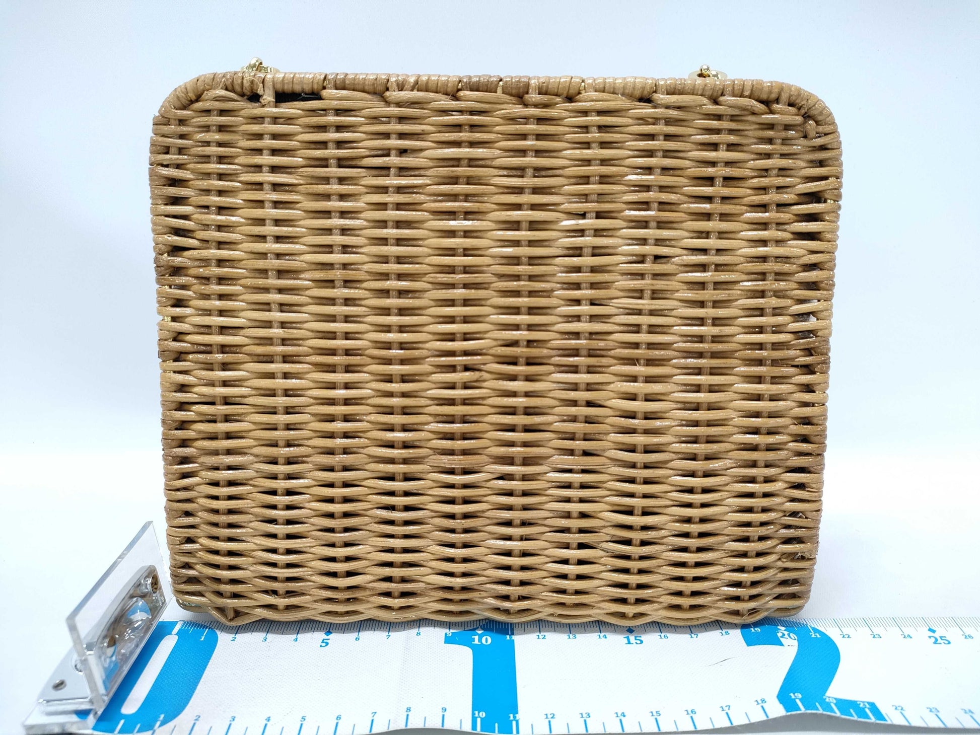 Salvatore Ferragamo Gancini Rattan Chain Shoulder Bag