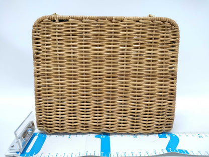 Salvatore Ferragamo Gancini Rattan Chain Shoulder Bag