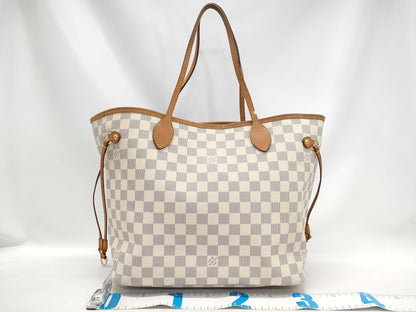 LOUIS VUITTON Damier Azur Neverfull MM Tote Bag