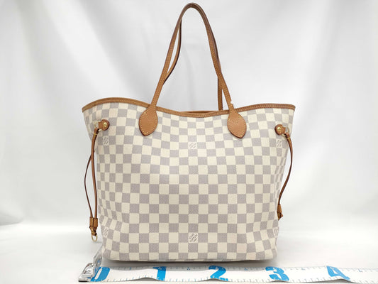 LOUIS VUITTON Damier Azur Neverfull MM Tote Bag