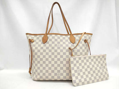LOUIS VUITTON Damier Azur Neverfull MM Tote Bag