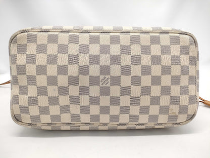 LOUIS VUITTON Damier Azur Neverfull MM Tote Bag