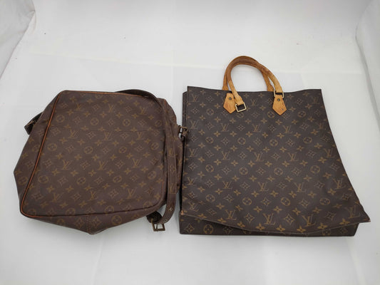 LOUIS VUITTON Monogram Sac Plat M40805/Marceau M40264 2-piece bag