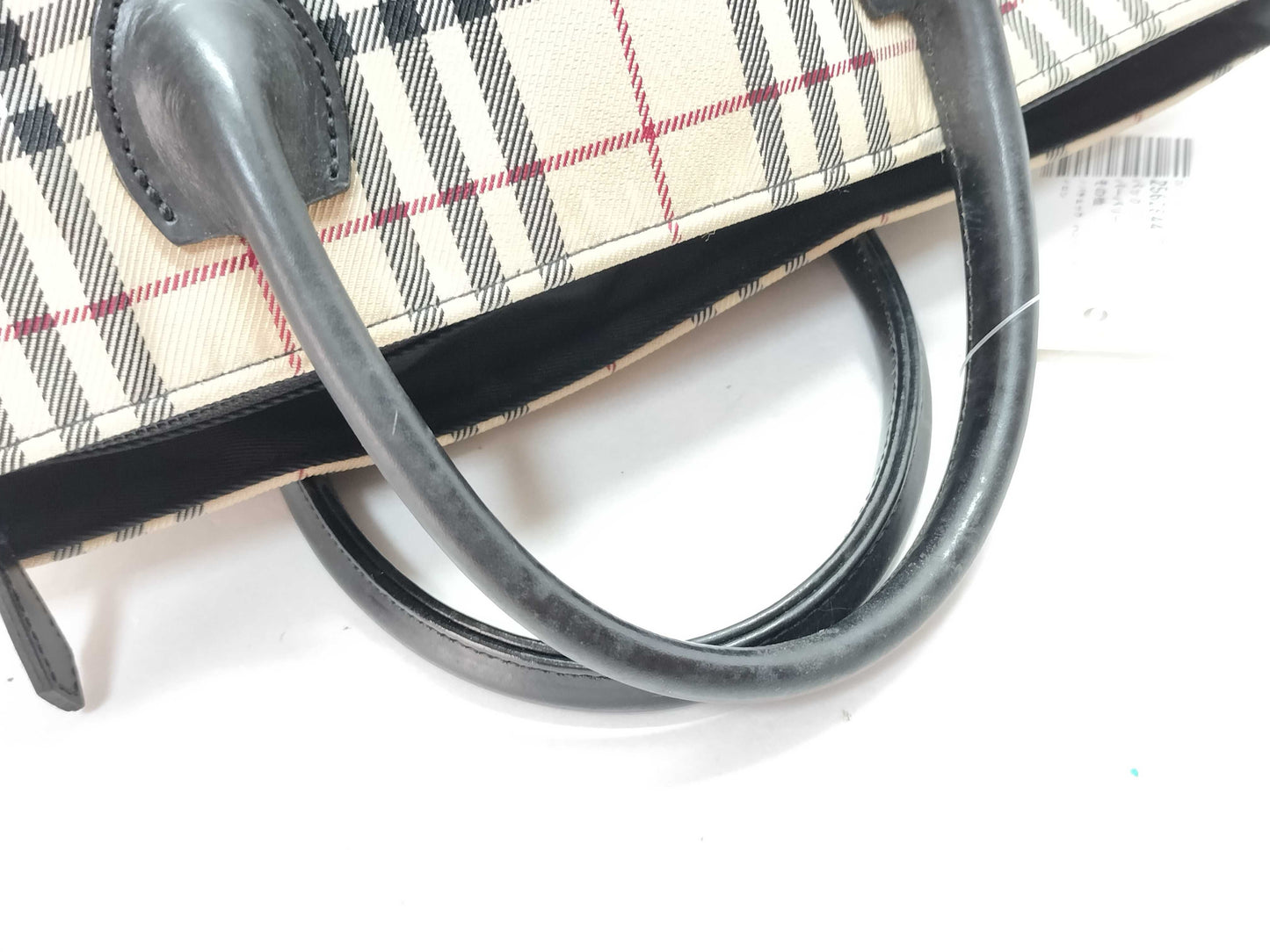 BURBERRY Blue Label Nova Check Handbag Nylon Tote Bag