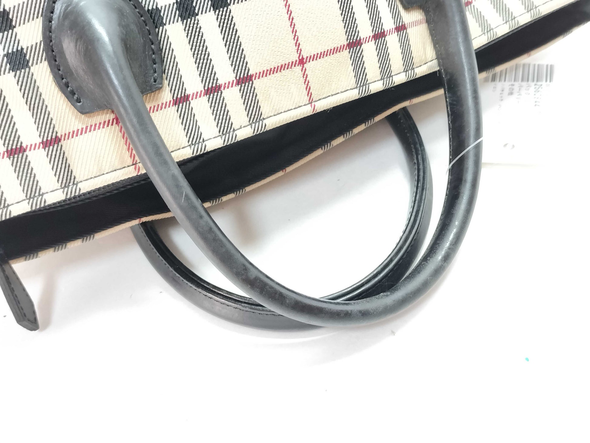 BURBERRY Blue Label Nova Check Handbag Nylon Tote Bag