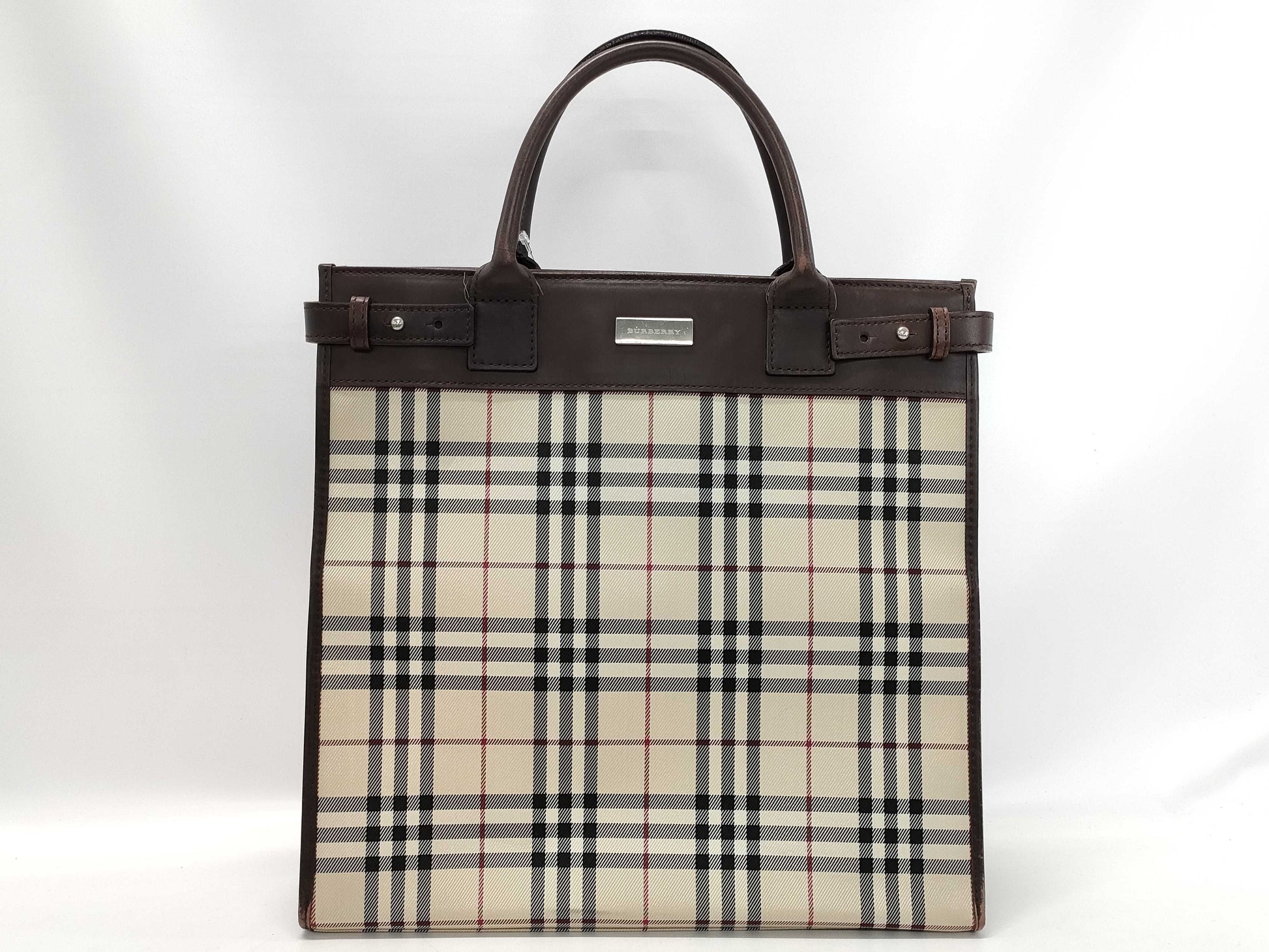 BURBERRY Check Handbag