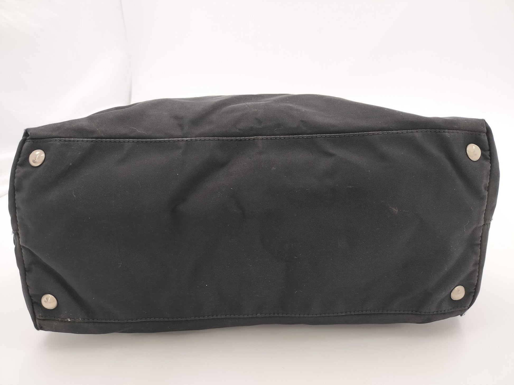 PRADA Tessuto Nylon Tote Bag with White Rust Repair