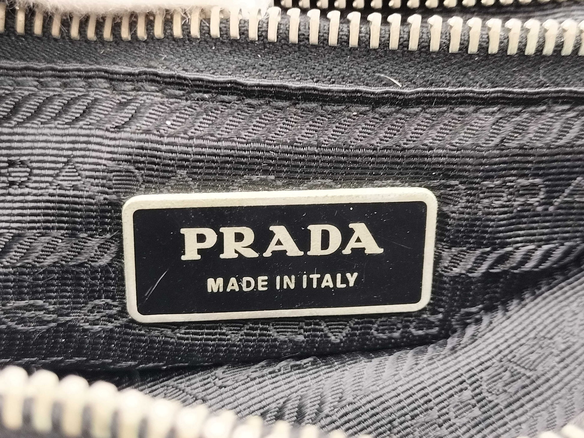 PRADA Tessuto Nylon Tote Bag with White Rust Repair