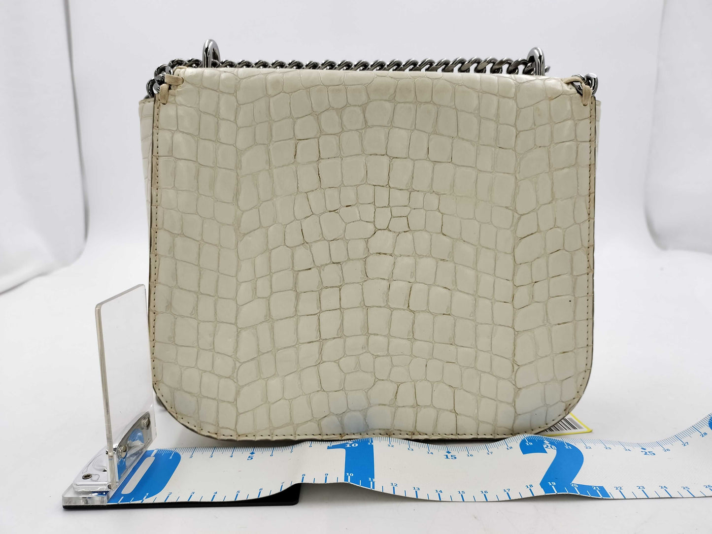 Stella McCartney Crocodile Embossed Shoulder Bag