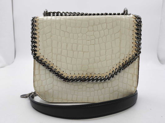 Stella McCartney Crocodile Embossed Shoulder Bag
