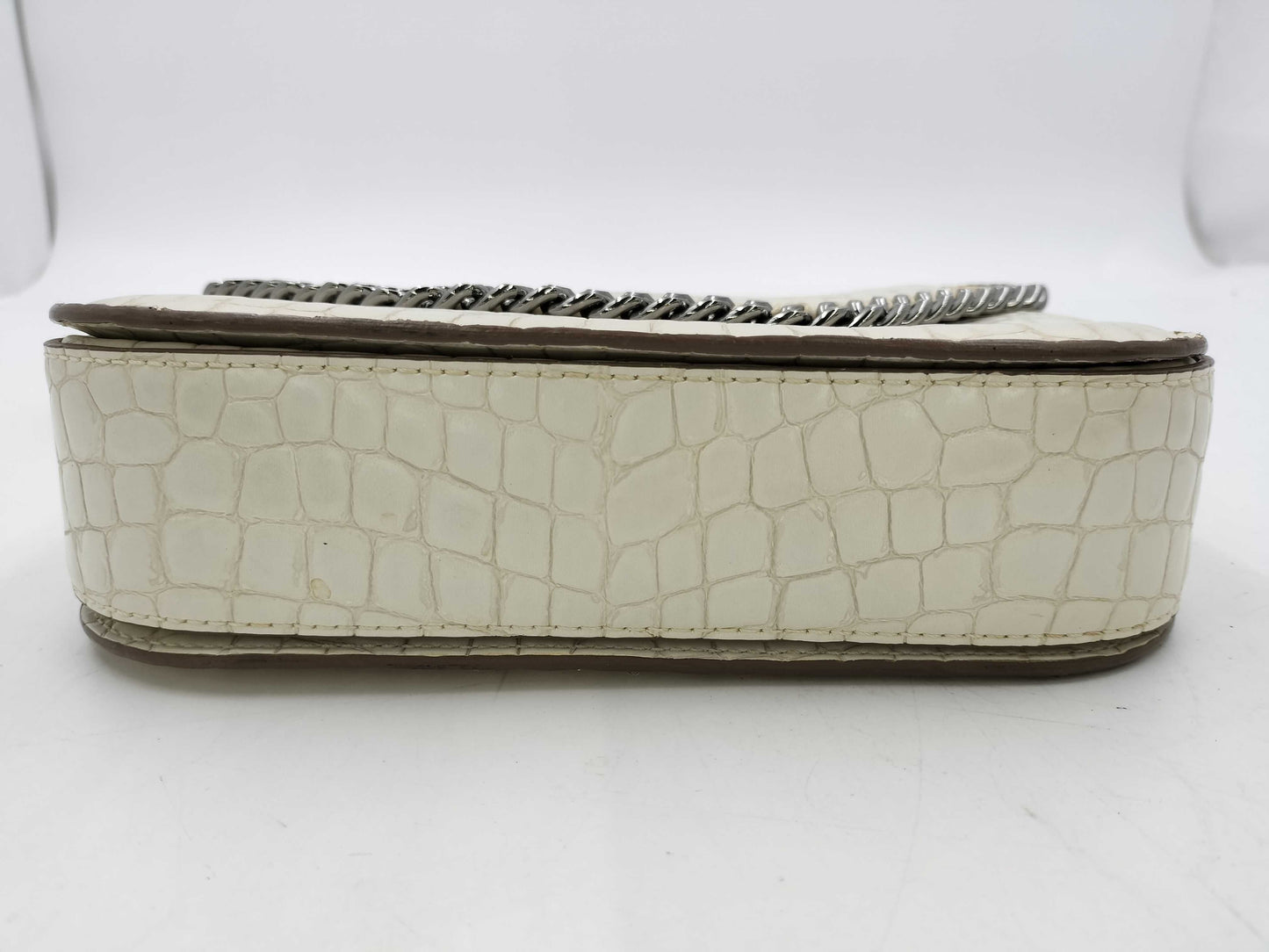 Stella McCartney Crocodile Embossed Shoulder Bag